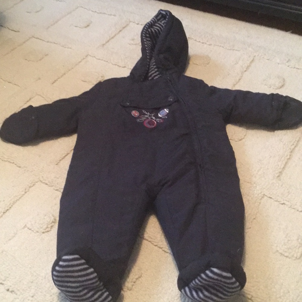 NWOT Little Me Snow Suit with Hand Covers and Hood